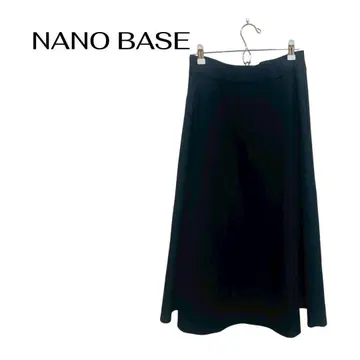 B0636NANO BASE 롱 플레어 스커트 안감 오피스 캐주얼