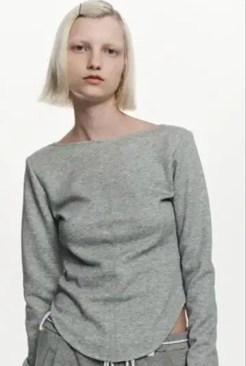 BIBIY. RAVENNA TOP 긴팔 티셔츠 그레이