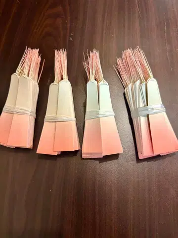 귀중 기모노용 오비용 고급 의류 가격표 택 종이끈 포함 핑크 흐림