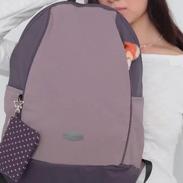 무음 백팩 퍼플