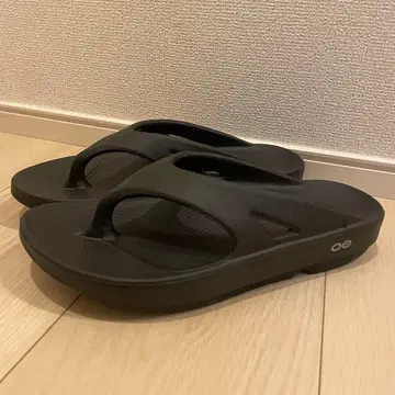 새상품급 OOFOS 리커버리 샌들 블랙 26cm