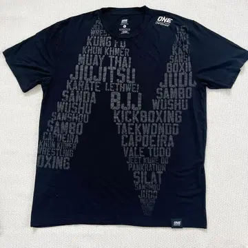 ONE Championship 공식 티셔츠 격투기 블랙 XL