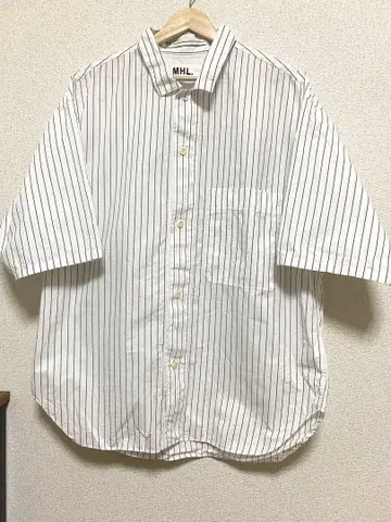 MHL. 마가렛호웰 STRIPE COTTON SS SHIRT