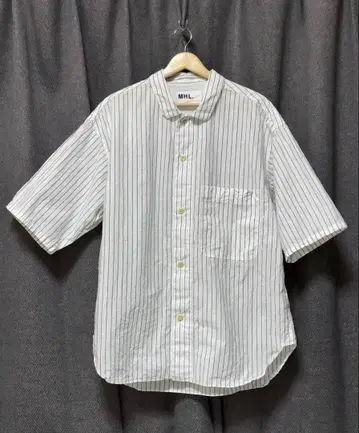 MHL. 마가렛호웰 STRIPE COTTON SS SHIRT