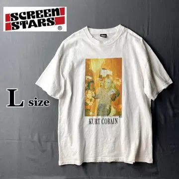 [ NIRVANA ] KURT COBAIN 사진 데미지 T셔츠 k53
