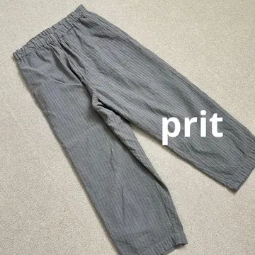 prit 코튼 팬츠 밴딩 이지 와이드 팬츠
