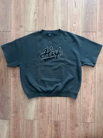 HUF POP FLY DAMAGE S/S 크루 블랙 L