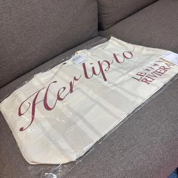 Her lip to 아이스크림 라지 토트 백 베이지