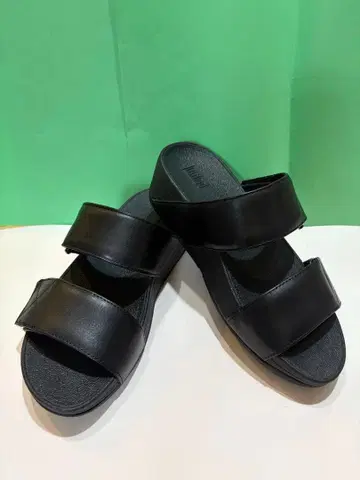FitFlop 핏플랍 가죽 샌들 블랙 22.5 미사용!