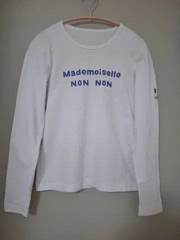 Mademoiselle NON NON 긴팔 T셔츠 화이트