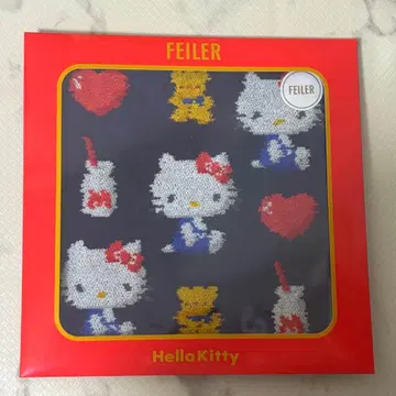 [ 새상품 ] Sanrio 헬로키티 페이러 슈니르 직조 손수건