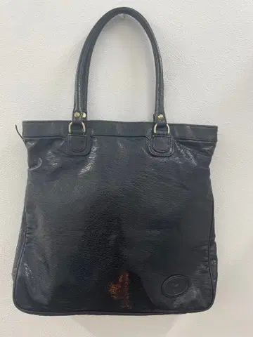 가죽 토트백 블랙