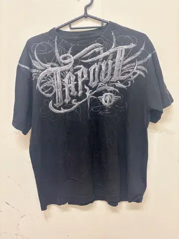 레어! 90's TAPOUT 티셔츠 블랙 남성용 XL