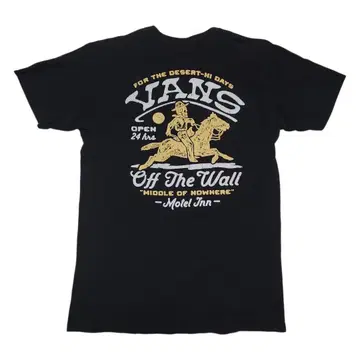 VANS 반스 스컬 카우보이 스케이트 티셔츠 블랙 M