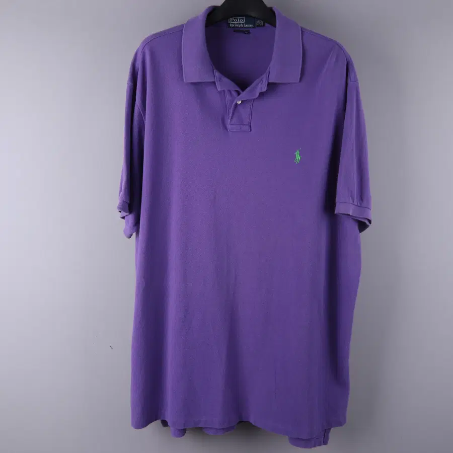 폴로 랄프로렌 커스텀핏 폴로 셔츠 카라티 반팔 퍼플 (2XL)