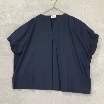 매킨토시 철학 볼륨 슬리브 셔츠 네이비