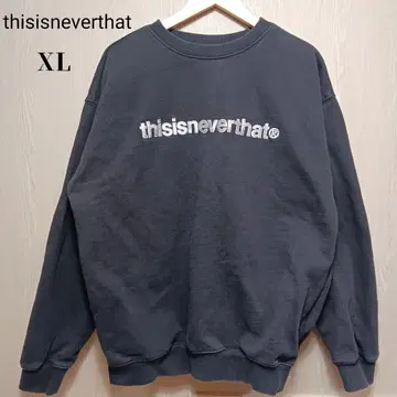 thisisneverthat 맨투맨 트레이닝복 XL 블랙 자수 로고
