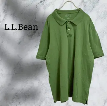 엘엘빈 [ L.L.Bean ] 피케 셔츠 반팔 [ F ] 그린 무지 큰 사이즈
