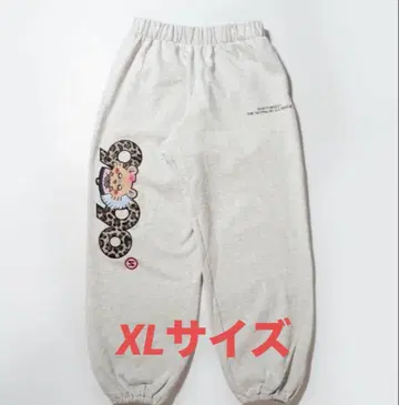 9090 x 치이카와 (먼작귀) OG 로고 스웻 팬츠 XL 그레이