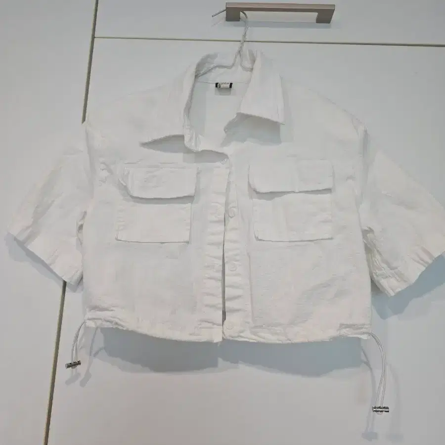 H&M 크롭 셔츠 화이트