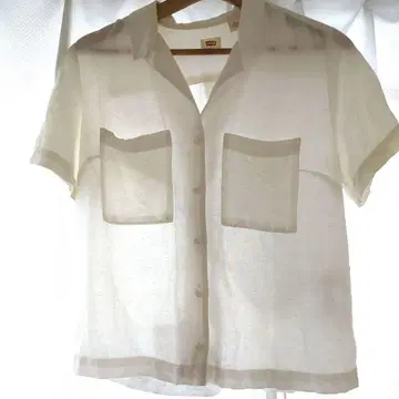 Levi's 여성용 반팔 캠핑 셔츠 화이트