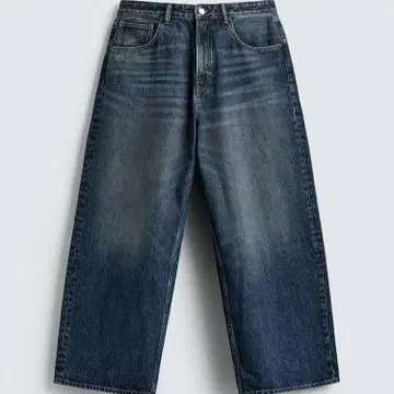 [ 새상품급 ] ZARA 배기핏 데님 팬츠 블루 EU36