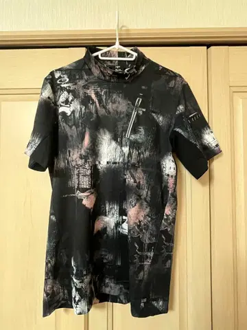 OAKLEY 골프 모크넥 셔츠 블랙 L 사이즈