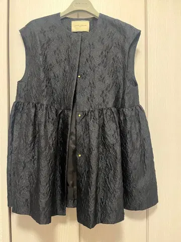 UNITED ARROWS 투톤 자카드 베스트