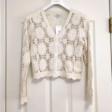 Derhy 니트 가디건 아이보리 S 사이즈