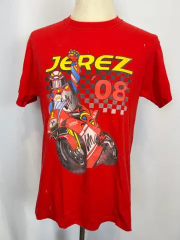 JEREZ 08 MotoGP 양면 프린트 T셔츠 M