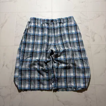 00s Y2K Check Pajama Pants Wide Loose