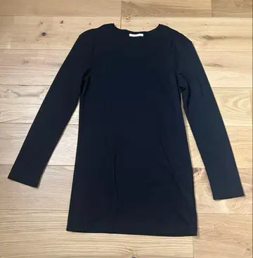 Plage SQUARE SHOULDER 티셔츠 컬러 블랙