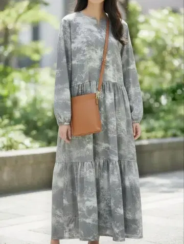 MAHARA MODERN 마하라 모던 타이다이풍 티어드 원피스