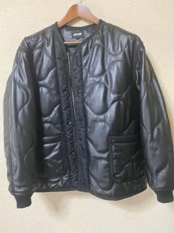 Schott 가죽 퀼팅 자켓