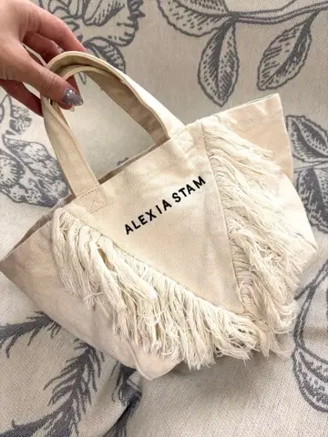 ALEXIASTAM 알렉시아스탄 프린지 백 코튼 백