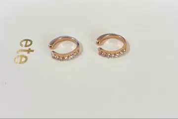 ete 귀찌 큐빅 핑크 골드 컬러 중고