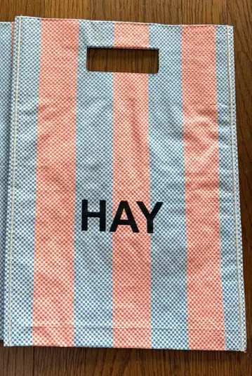 HAY / 캔디 스트라이프 쇼핑백 S