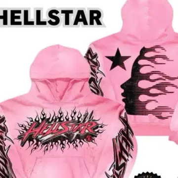 hellstar 헬스타 후드티 us drip 핑크