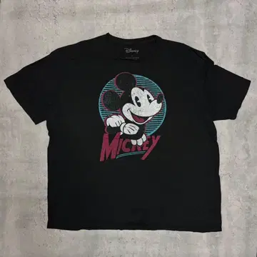 디즈니 Disney T셔츠 애니메이션T셔츠 블랙 미키마우스