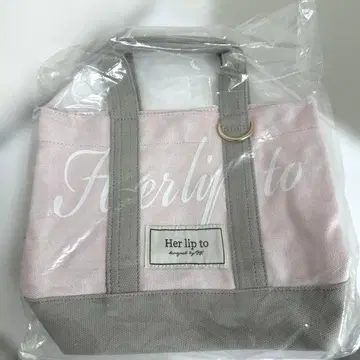 새상품 herlipto HLT Canvas Mini 토트백 핑크