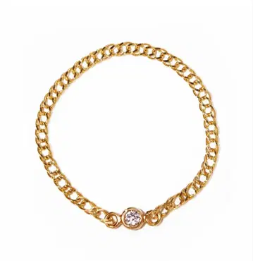 les bonbon diamond chain ring 체인 반지