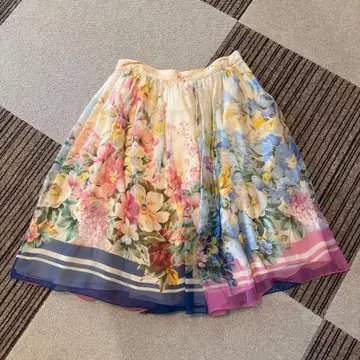 BLUGIRL BLUMARINE 꽃무늬 플레어 스커트