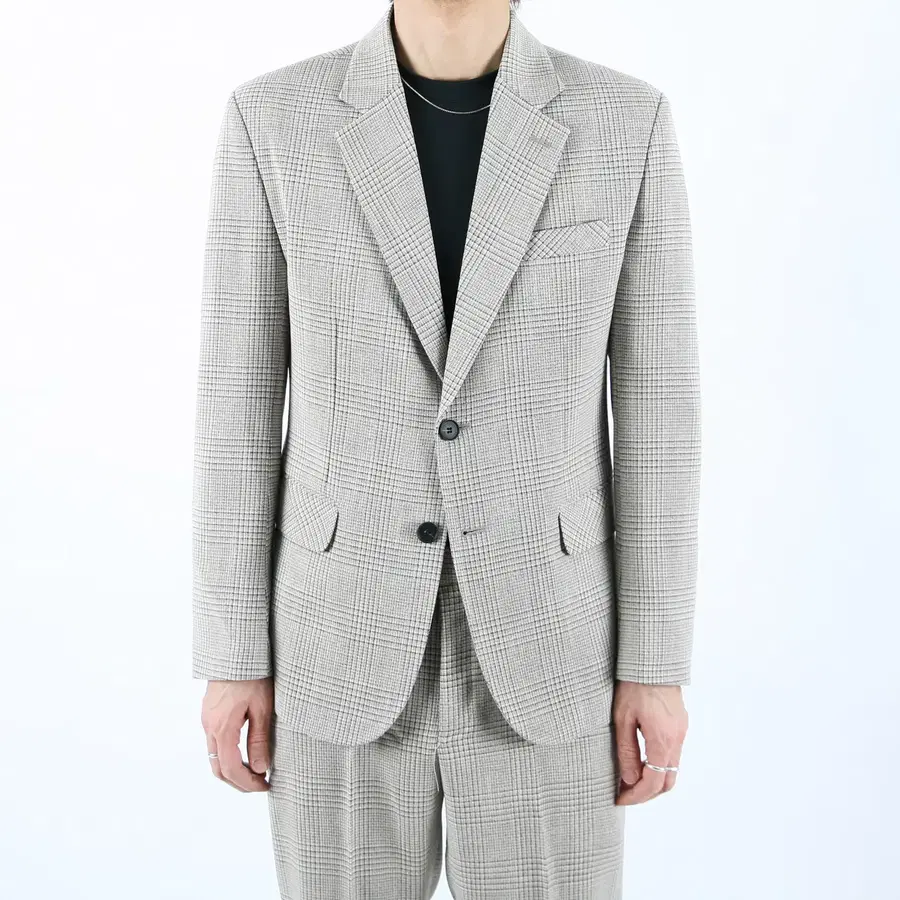 롤프 남성 남자 체크 정장자켓 수트마이 슈트상의 양복 결혼식 회사 의상 복장 옷