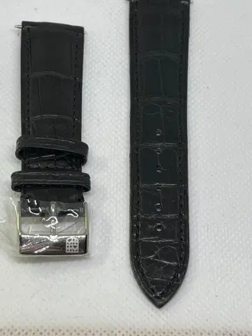 프레드릭 콘스탄트 22mm 엠보 가죽 벨트 블랙