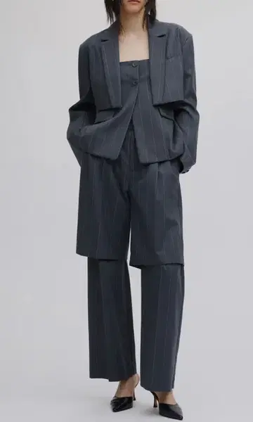 AMERI DEFORMATION PINSTRIPE PANTS