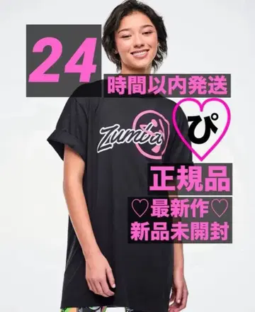 정품 최신작 미사용 새상품 미개봉 ZUMBA 티셔츠 블랙