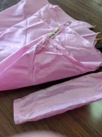 HANAE MORI 접이식 우산 핑크 도트 무늬