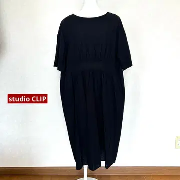 린넨 13% studio CLIP 풀오버 원피스 M