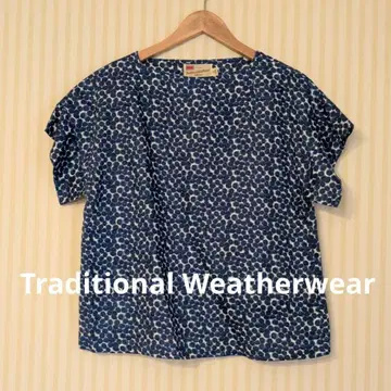TraditionalWeatherwear 리버티 패턴 린넨 블라우스