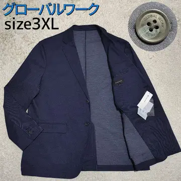 [ 미사용 ] 글로벌 워크 자켓 데님 스트레치 인디고 3XL